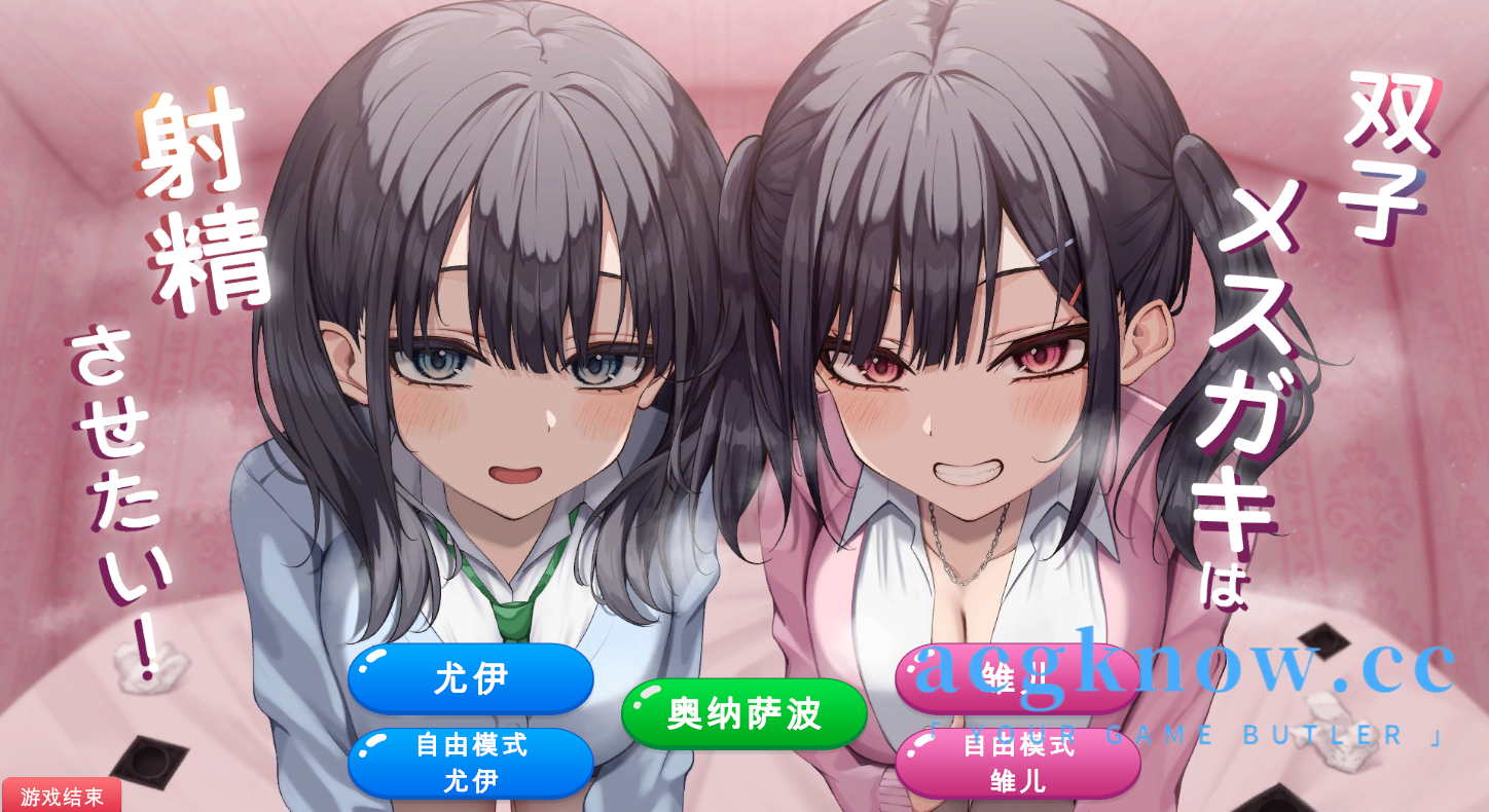 [PC[互动SLG/新作/云汉化/全CV]双子姐妹想让你射金治愈！ 双子メスガキは射Oさせたい! 汉化版【834M】-nc